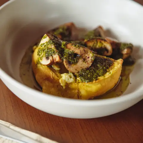 Plato para compartir de la cocina de Casa Obrador